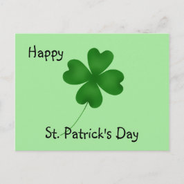 Postal Diseño de shamrock sencillo