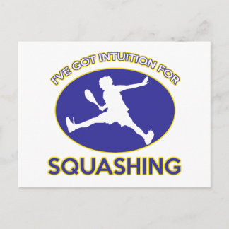 Postal diseño de squash