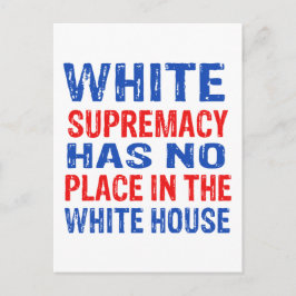Postal diseño de supremacía blanca