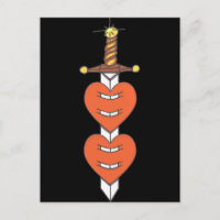 Diseño de tatuaje de cuchillos clásicos de la daga