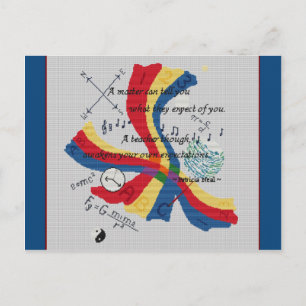 Postal Diseño de Tributo a Maestros MAESTROS