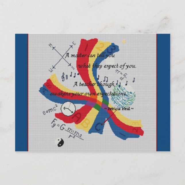 Postal Diseño de Tributo a Maestros MAESTROS (Anverso)