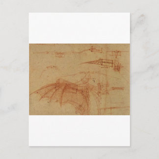 Postal Diseño de una máquina voladora