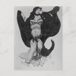 Postal Diseño de vestuario para "Cleopatra", 1910