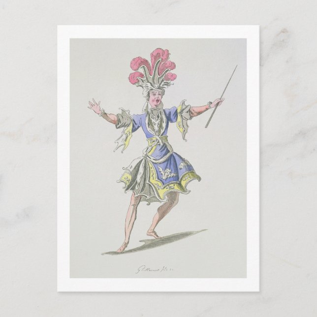 Postal Diseño de vestuario para el mago, en Dardanus, un  (Anverso)