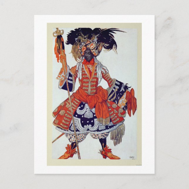 Postal Diseño de vestuario para la Guardia de la Reina, d (Anverso)