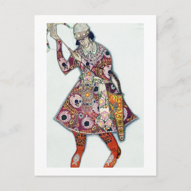 Postal Diseño de vestuario para The Tsarevitch, de The Fi (Anverso)