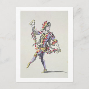 Postal Diseño de vestuario para Triton, en una baldosa de