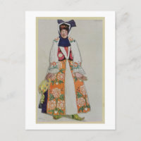 Diseño de vestuario para una campesina, de Sadko, 
