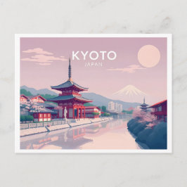 Postal Diseño de viajes pastoral de Kioto en Japón