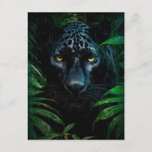 Postal Diseño de vida silvestre de la jungla de la panter