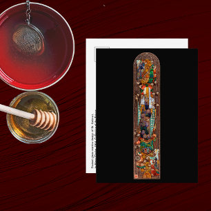 Postal Diseño de vidriera de Sta. Gobnait 