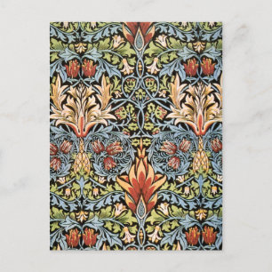 Postal Diseño de William Morris Snakeshead