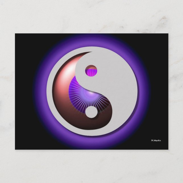 Postal Diseño de YinYang postcard (Anverso)