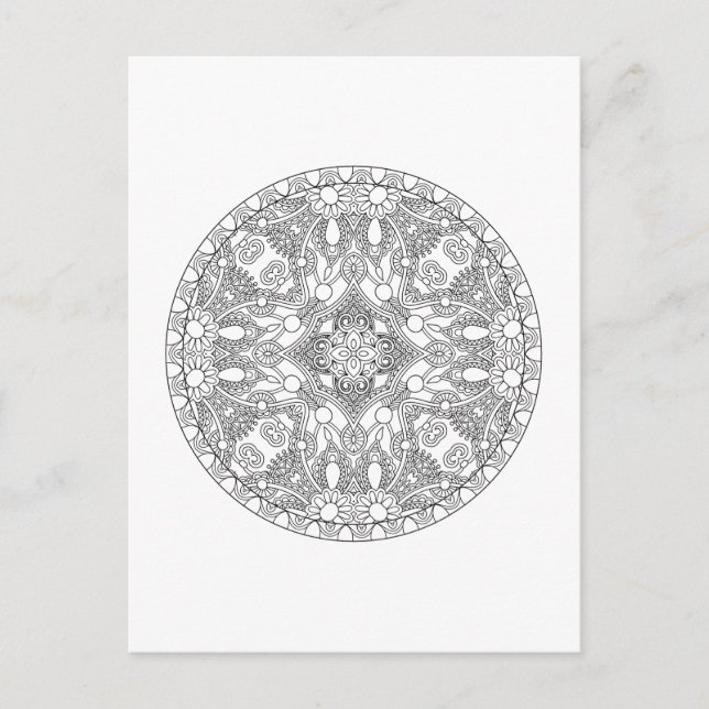 Postal Diseño de Zendala (Anverso)