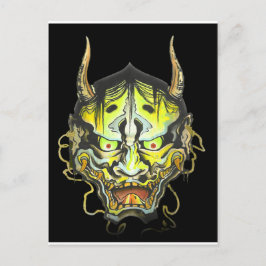 Postal Diseño del demonio Oni