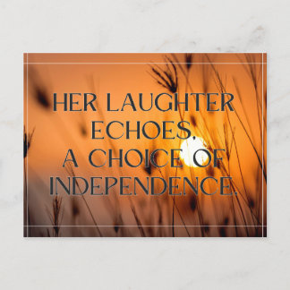 Postal Diseño del Día de la Mujer Independiente: Eco de s