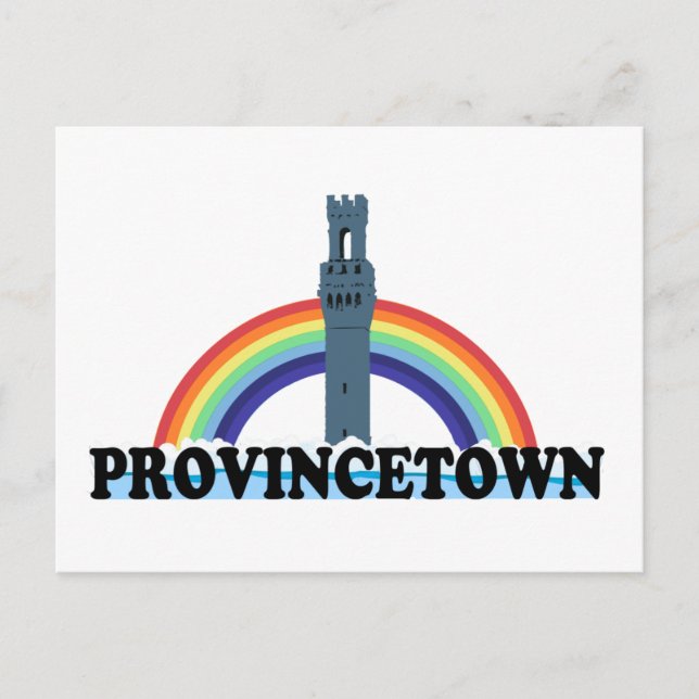 Postal Diseño del "faro" de Provincetown. (Anverso)