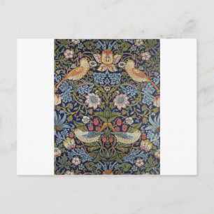 Postal Diseño del ladrón de fresa William Morris 1883