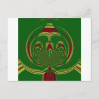 Diseño del modelo floral verde étnico africano