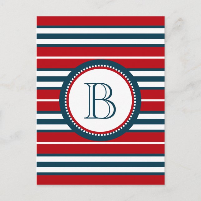 Postal Diseño del monograma (Anverso)