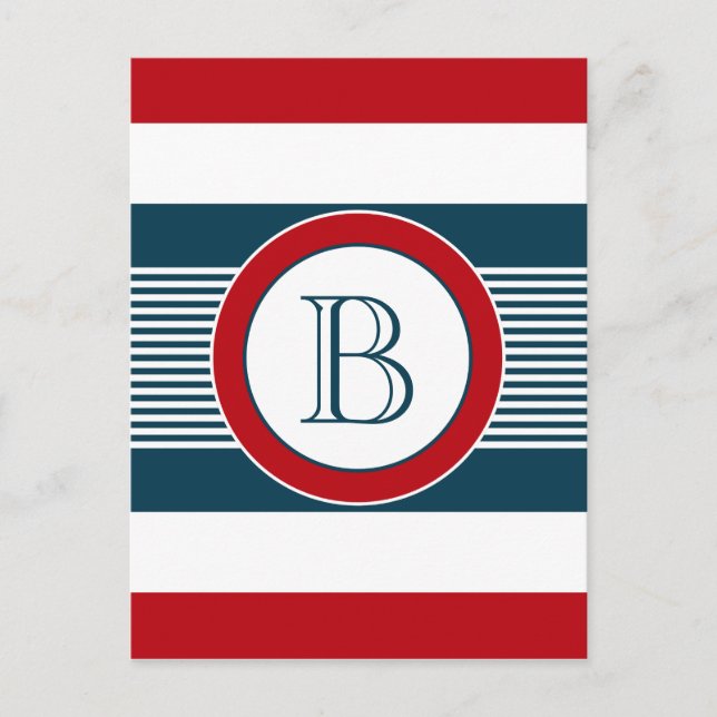 Postal Diseño del monograma (Anverso)