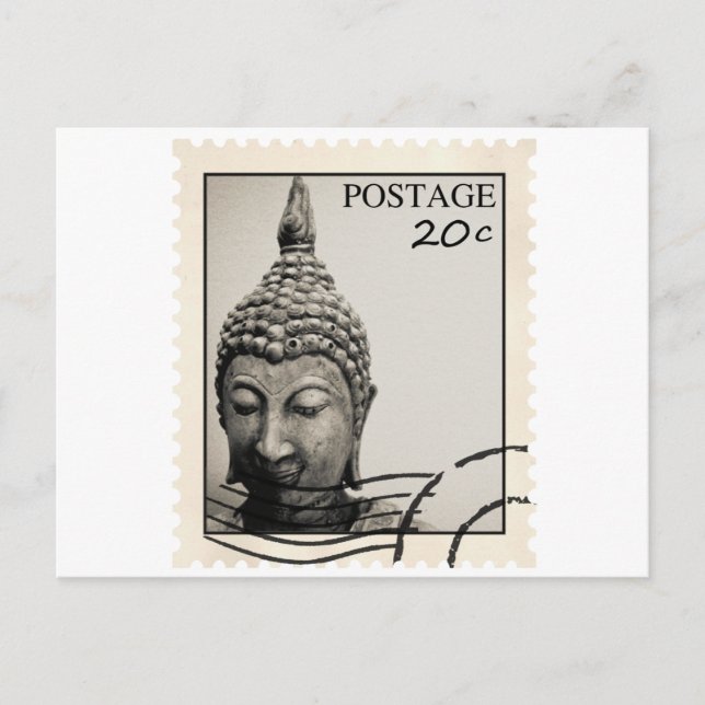 Postal Diseño del sello de Buda (Anverso)