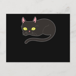 Postal Diseño divertido de gato gatos adorables pata masc