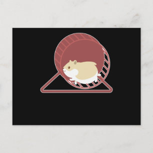 Postal Diseño Divertido de Hámster Roedor Hámster Enano R