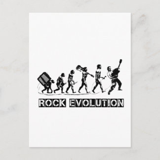 Postal Diseño divertido de Rock Evolution