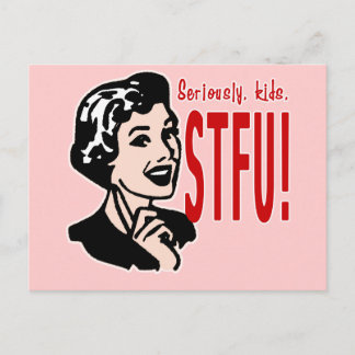 Postal Diseño divertido del Día de la Madre