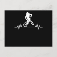 Diseño divertido del latido del corazón de BMX par