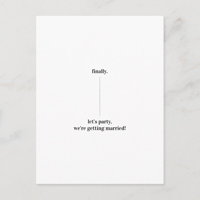 Postal Diseño divertido y rápido Guardar la actualización (Anverso)