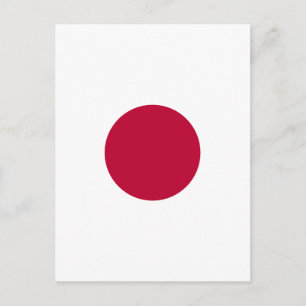 Postal Diseño en espiral de círculo rojo minimalista