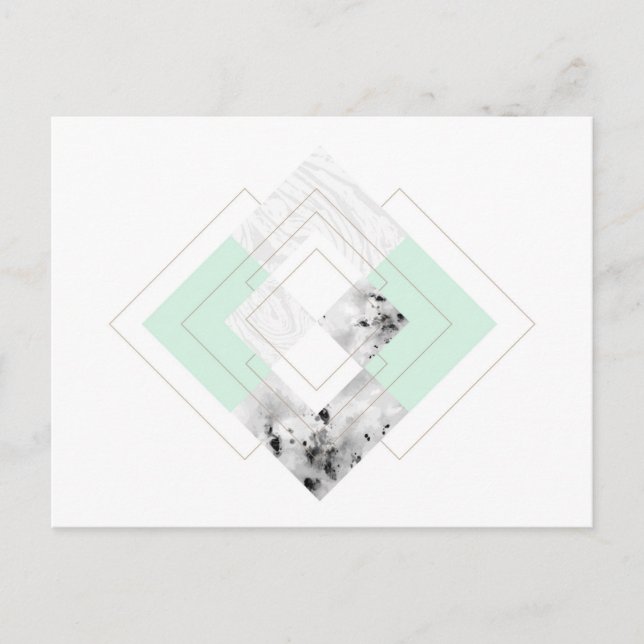 Postal Diseño Esbozado De Estilo Escandinavo (Anverso)