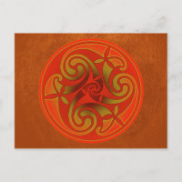 Diseño espiral de arte celta