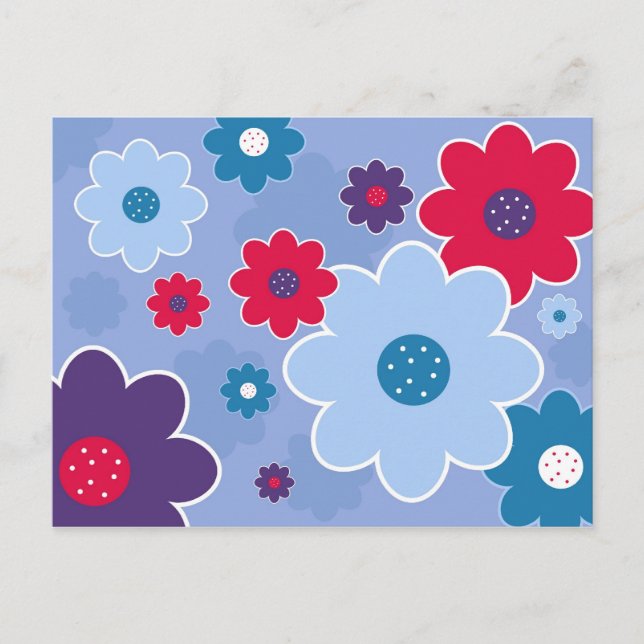 Postal Diseño floral (Anverso)