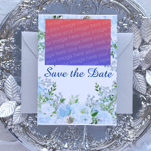 Diseño floral Azul claro