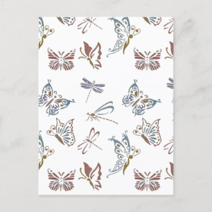 Postal Diseño floral colorido 