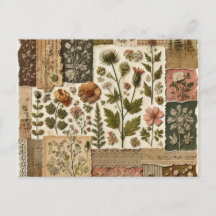 Diseño floral de mosaico rosa de Rubor verde