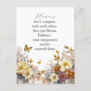 Postal Diseño Floral Elegante