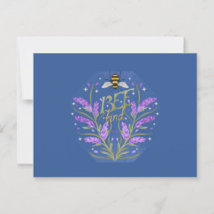 Postal Diseño Floral Sé Amable
