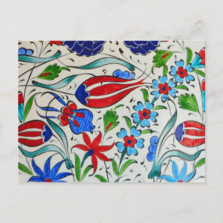 Postal Diseño floral turco
