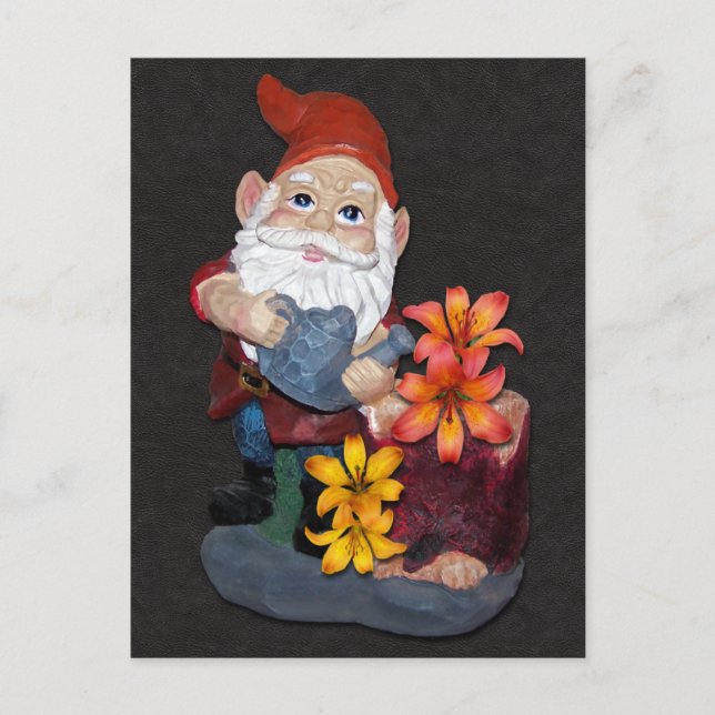 Postal Diseño fotográfico de Gnome (Anverso)