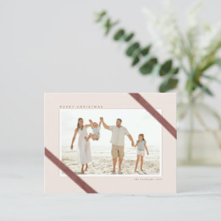Postal Diseño fotográfico de Velvet Ribbon Navidades acen