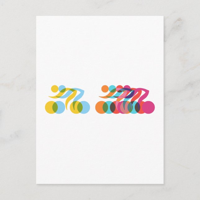 Postal Diseño fresco y único para ciclistas (Anverso)