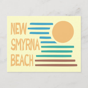 Postal Diseño geométrico de la Florida de la nueva playa