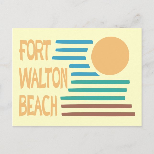 Postal Diseño geométrico Fort Walton Beach (Anverso)