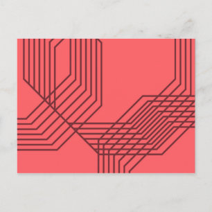 Postal Diseño geométrico, sencillo, moderno y de diseño P