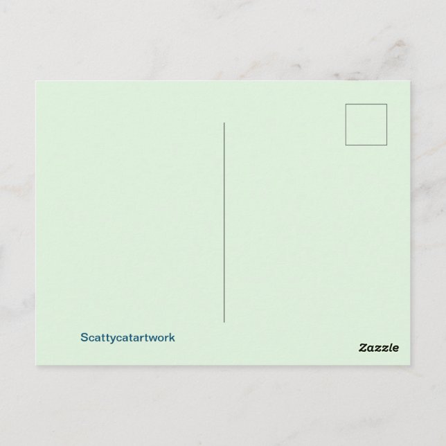 Postal Diseño gráfico de rosas (Reverso)